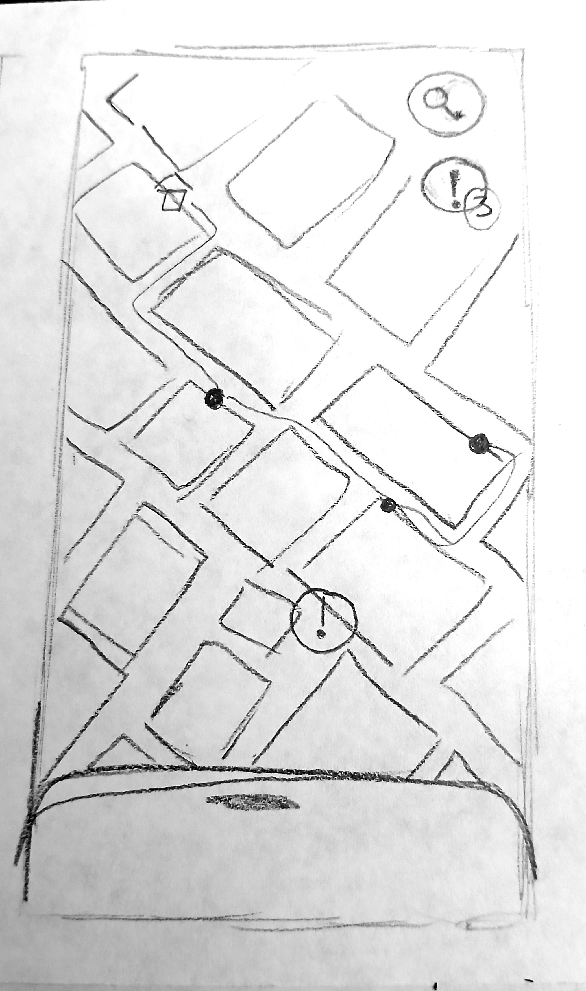 Wireframe of safety bottom sheet
