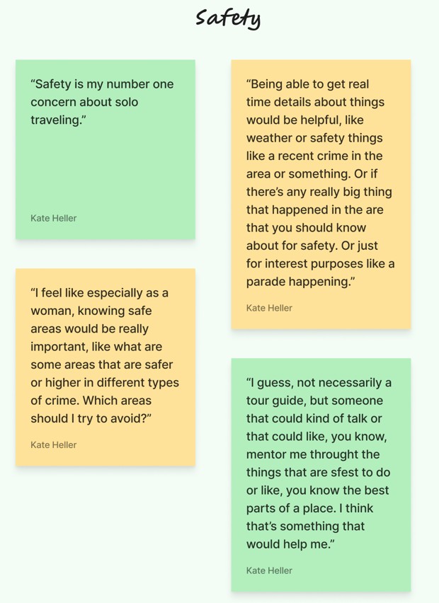 Closeup of Quotes on Safety Concerns